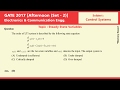 GATE 2017 Control Systems Solution | Electronics & Comm Engg.