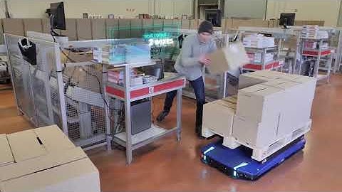 Công nghệ AGV robot phục vụ cho vận chuyển hàng hóa trong nhà máy