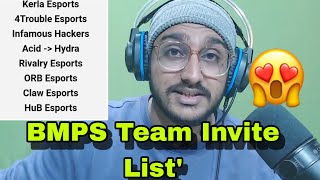 BMPS Team Invite List' 🔥 HYDRA