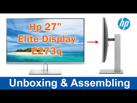 Hp EliteDisplay E273q 27 Inch Monitor Unboxing