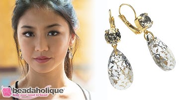 How to Make the Champagne & Ice Earrings with Gita Settings for Swarovski Crystals