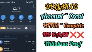#dollah #freecash Offer complete and withdraw proof #How to earn money Online 2023 #onlineincome