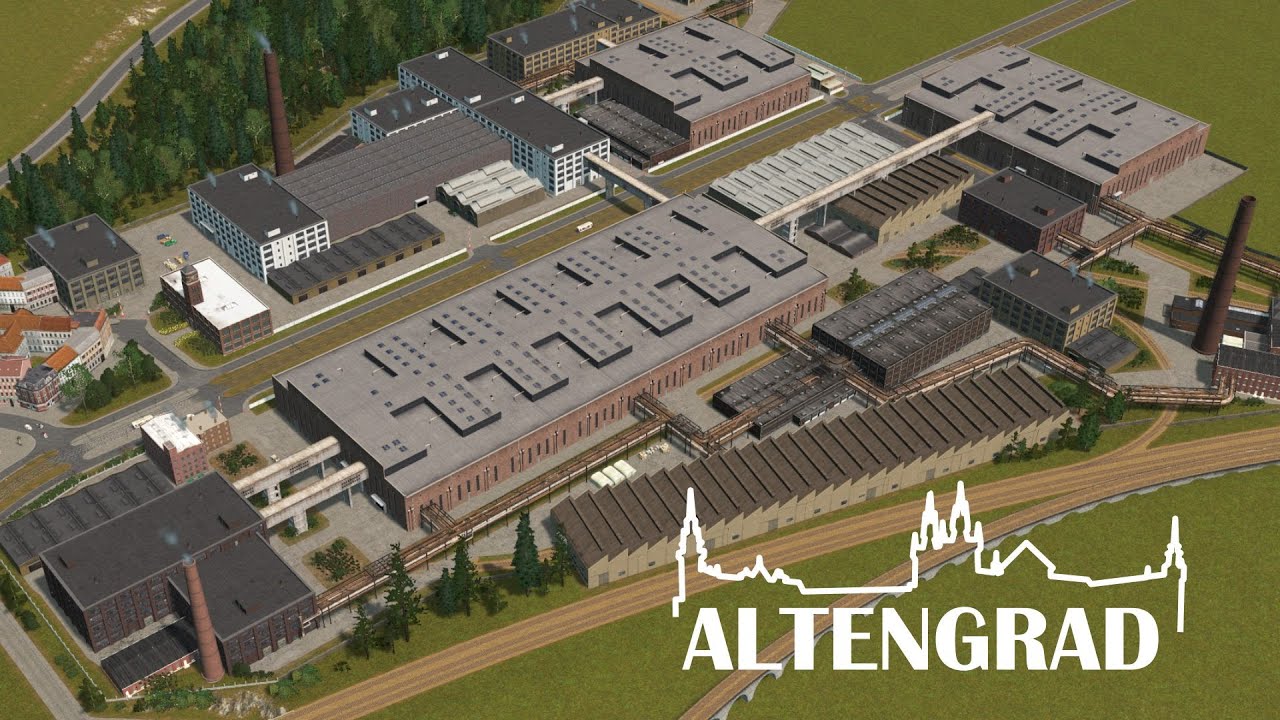 Huge Factory Zone Cities Skylines Altengrad 32 YouTube