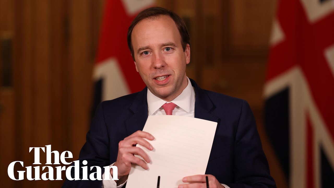 Covid-19: Matt Hancock holds Downing Street briefing – watch live