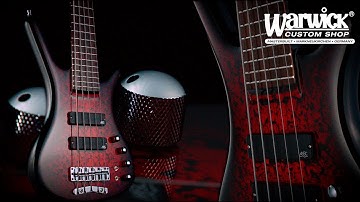 Warwick Custom Shop Masterbuilt - Corvette $$ 5-String - Colored Flamed Maple Top #17-3722