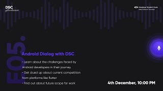 DSC Afterhours - Android Dialog with DSC