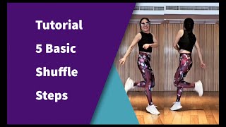 Tutorial for 5 basic shuffle dance steps in 2 minutes