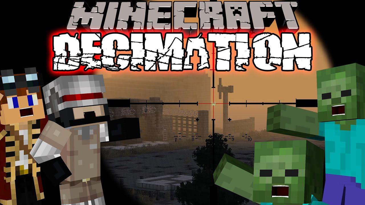 Minecraft Decimation | Zombie Apocalypse (DayZ Custom Modpack) TANKS