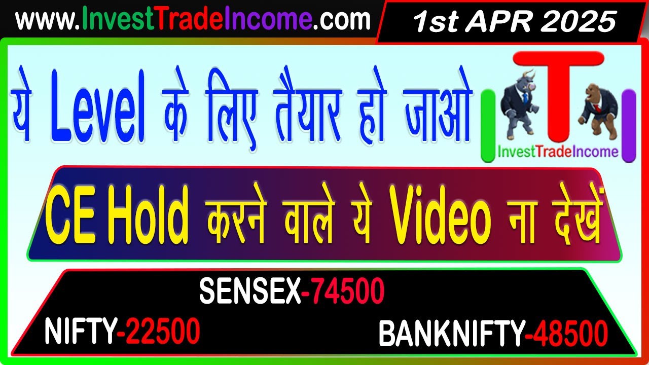 BANK NIFTY SENSEX Prediction for Tomorrow Gap Up and Gap Down Stock Market NSE BSE | 1st APR 2025