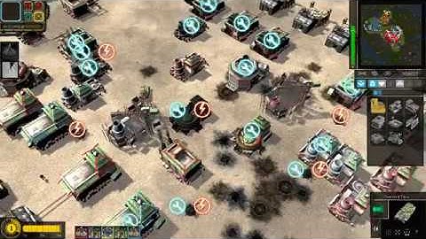 Command and Conquer Generals 2 Mod - Red Alert 3 2 vs 4 Brutal AI
