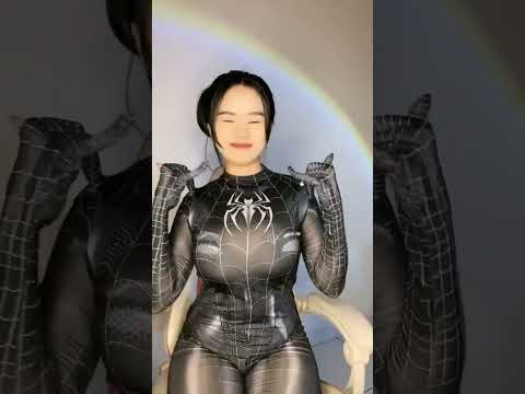 MEI CHAN COSPLAY JADI SPIDERGIRL LIVE🔴#vidsant