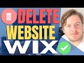 How to Delete a Wix Website 2021