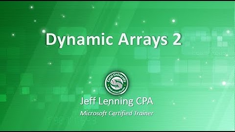 Dynamic Arrays 2