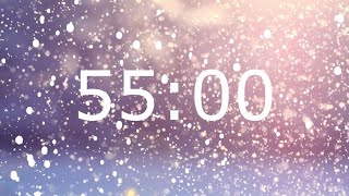 55 Minute Winter Timer with Relaxing Music and Alarm