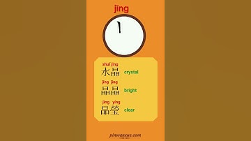 【漢字】Where does 晶 come from |  Easy learn Chinese characters 晶 by drawing