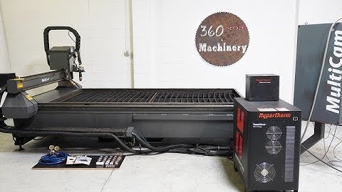 2011 MULTICAM 3000 5 X 10 HI-DEF PLASMA CNC TABLE W/HYPERTHERM HPR 130/ FULL EZ CAM SOFTWARE PACKAGE