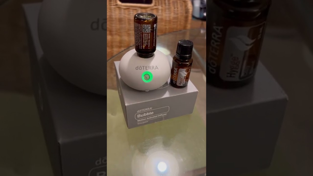 doTERRA Bubble Diffuser with cozy Hygge essential oil Blend   YouTube