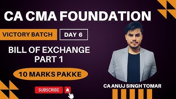 🔥Bill of Exchange | Part 1| CA Foundation Accounts Rapid Revision 🚀 Jan 25🎯