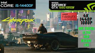 Cyberpunk 2077 on NVIDIA GTX 1660 Super  [ All settings FSR-2.1/4 and Raytracing ]