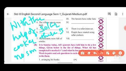 Saurabh Vidhyalaya, Himmatnagar Std 8 English Unit 4 part 3 of 3