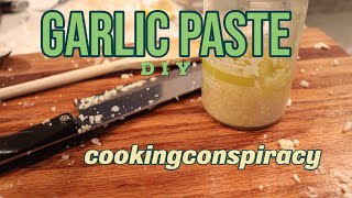 How to make garlic paste: easy diy kitchen hack