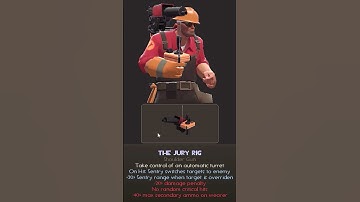 TF2 Engineer Carries a Sentry on his shoulder