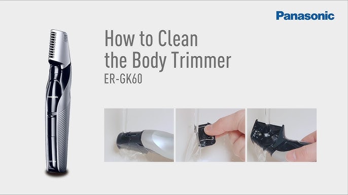 Innovative i-Shaped Body Hair Trimmer ER-GK60 [Panasonic] - YouTube