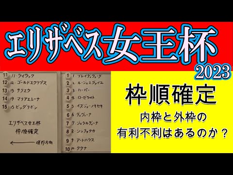 エリザベス女王杯2023枠順確定！１枠１番ブレイディヴェーグは考えられる中で一番最悪な枠に入ったか？昨年の覇者ジェラルディーナは４枠７番と外へ持ち出せるチャンスはあるのか？