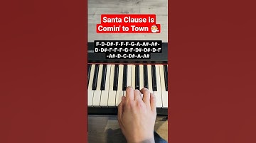 Thumbnail of Santa Clause is Coming to Town - piano tutorial