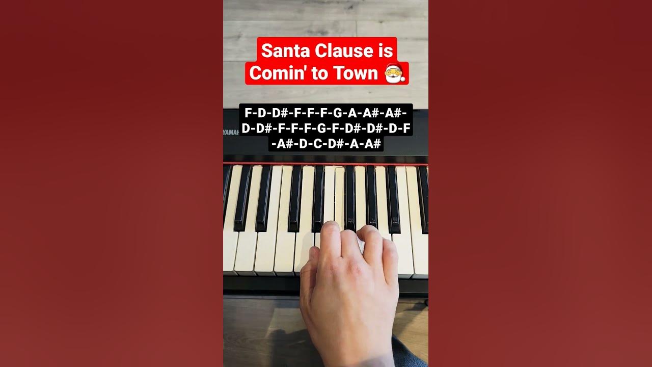 Santa Clause is Coming to Town - piano tutorial