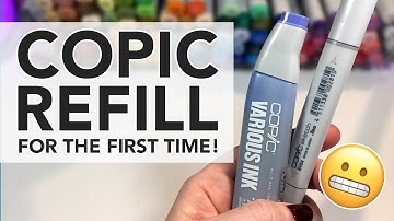 REFILLING and CLEANING COPICS for the first time - yikes! - Video #093