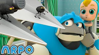 ARPO the Robot | We Have a Flea PROBLEM!!! | Funny Cartoons for Kids | Arpo and Daniel