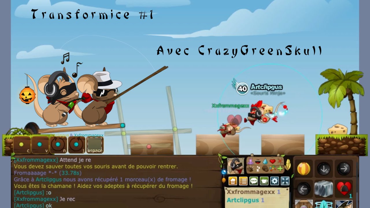 Transformice #1 Vidéo délire avec CrazyGreenSkull