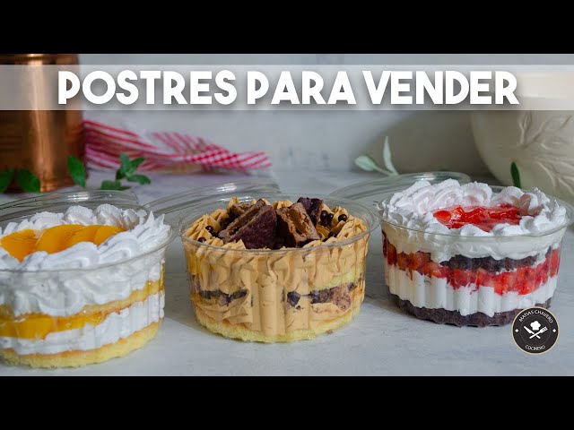 POSTRES PARA VENDER SUPER FACILES - YouTube