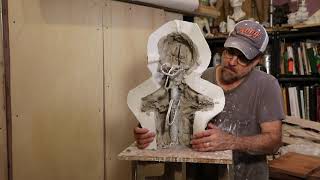 Waste Mold of Portrait Sculpture