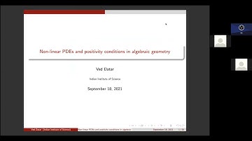 24 Ved Datar - Non-linear PDEs and positivity conditions in algebraic geometry