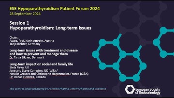 ESE Hypoparathyroidism Patient Forum 2024 Session 1 Hypoparathyroidism: Long-term issues (DEUTSCH)