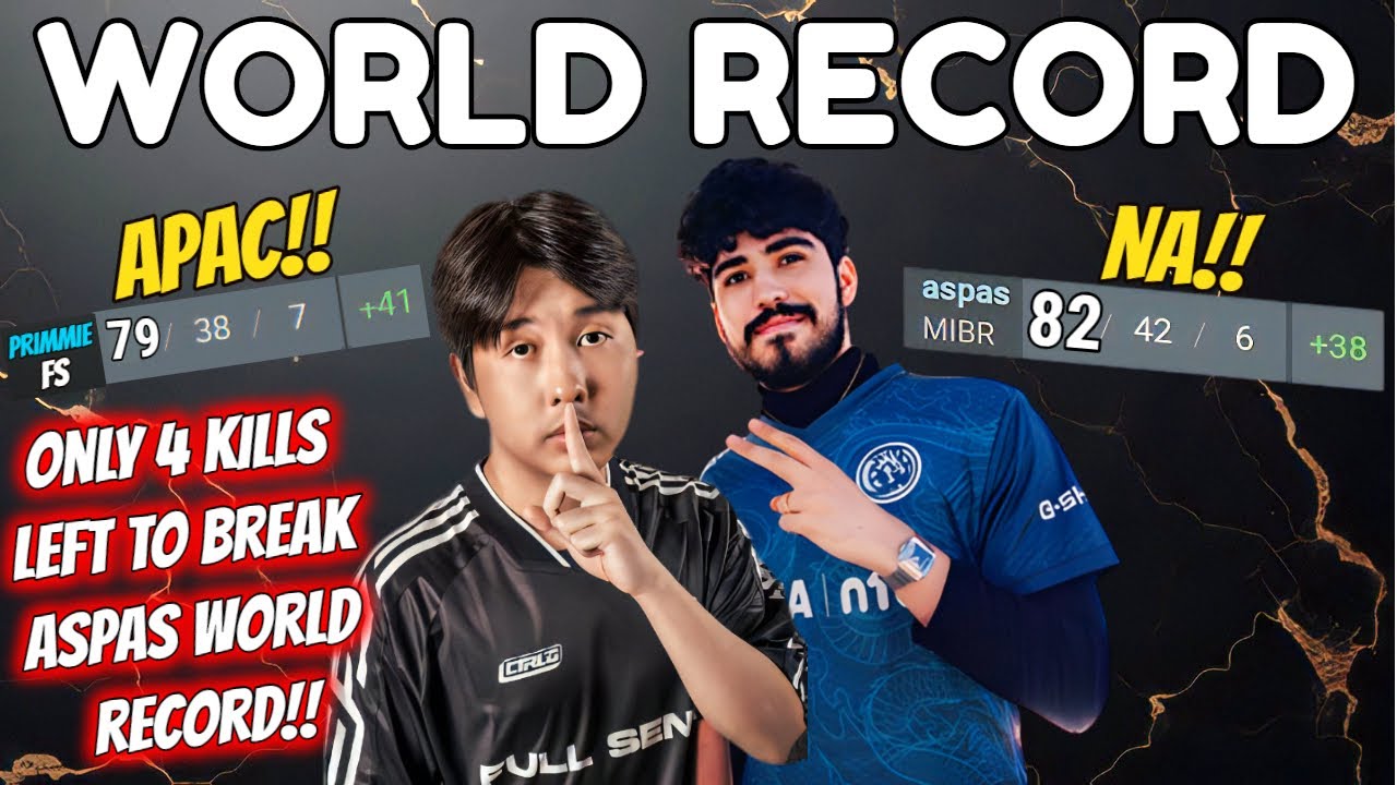 14 minutes of FS PRIMMIE Almost Beat 'ASPAS' World Record Against DRX... (79 KILLS)