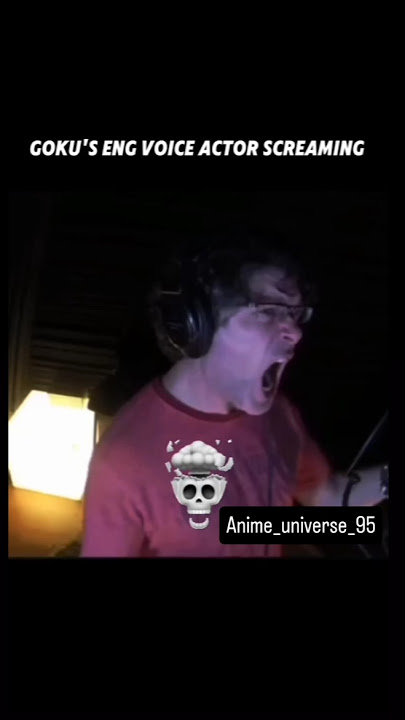 Goku's  eng voice actor screaming #beerus #goku #drawingandassemblingdemonslayer #dbsupe