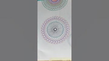 Spirograph art design satisfying ASMR #spirograph #spirographms7 #art #satisfying #relaxing