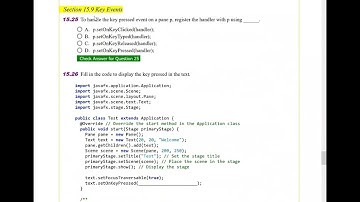 Daniel Liang Java Chapter 15 Multiple Choice Questions Part 2