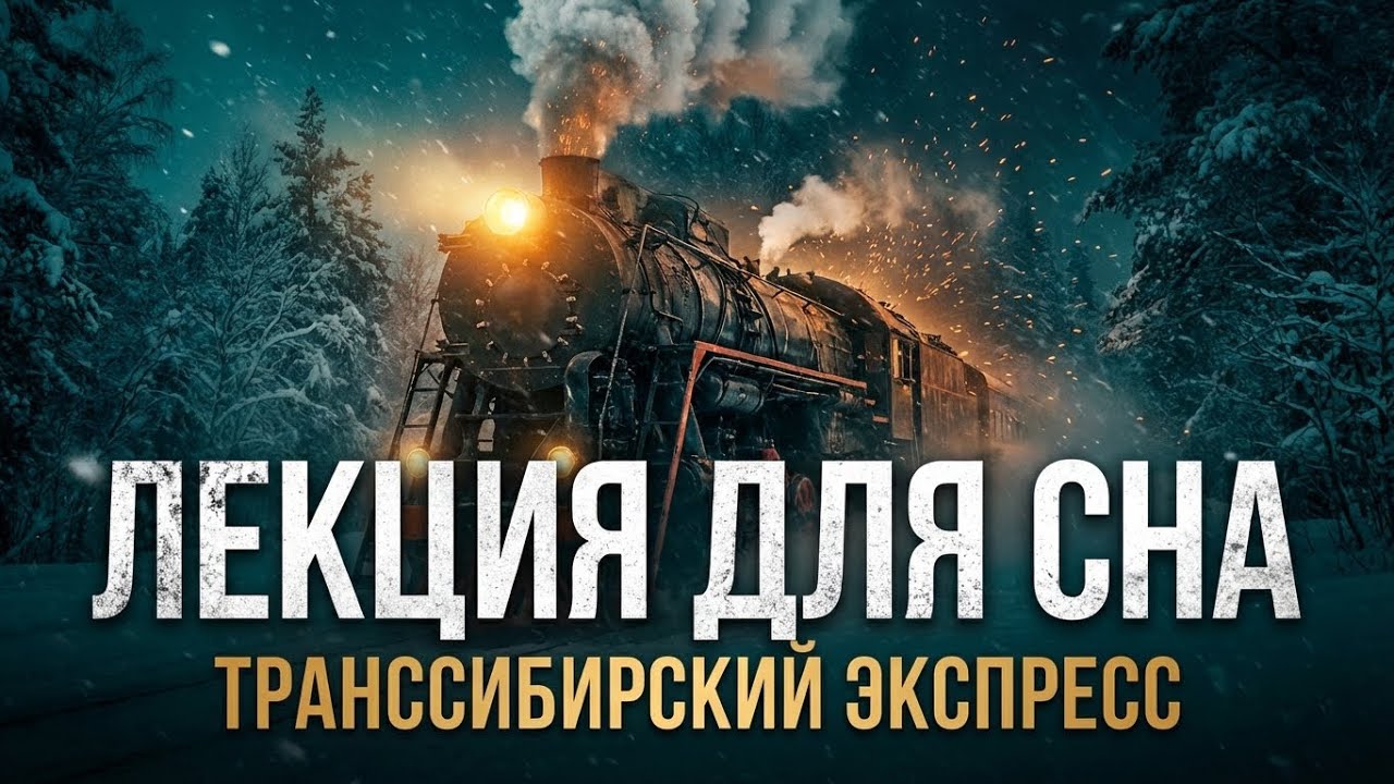 КАК СПАЛИ В ПОЕЗДАХ 100 ЛЕТ НАЗАД? Транссибирский Экспресс Уютная ночь. Лекция для сна
