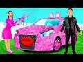Розовая машина Vs Черная машина Челлендж Сумасшедший челлендж от PaRaRa Challenge 