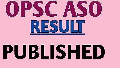 ASO RESULT DECLARED//CHECK YOUR ROLL NO.