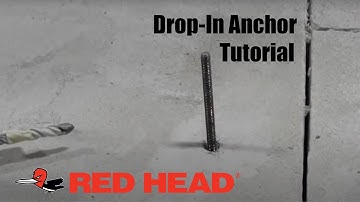 Red Head Drop-In Anchor Installation