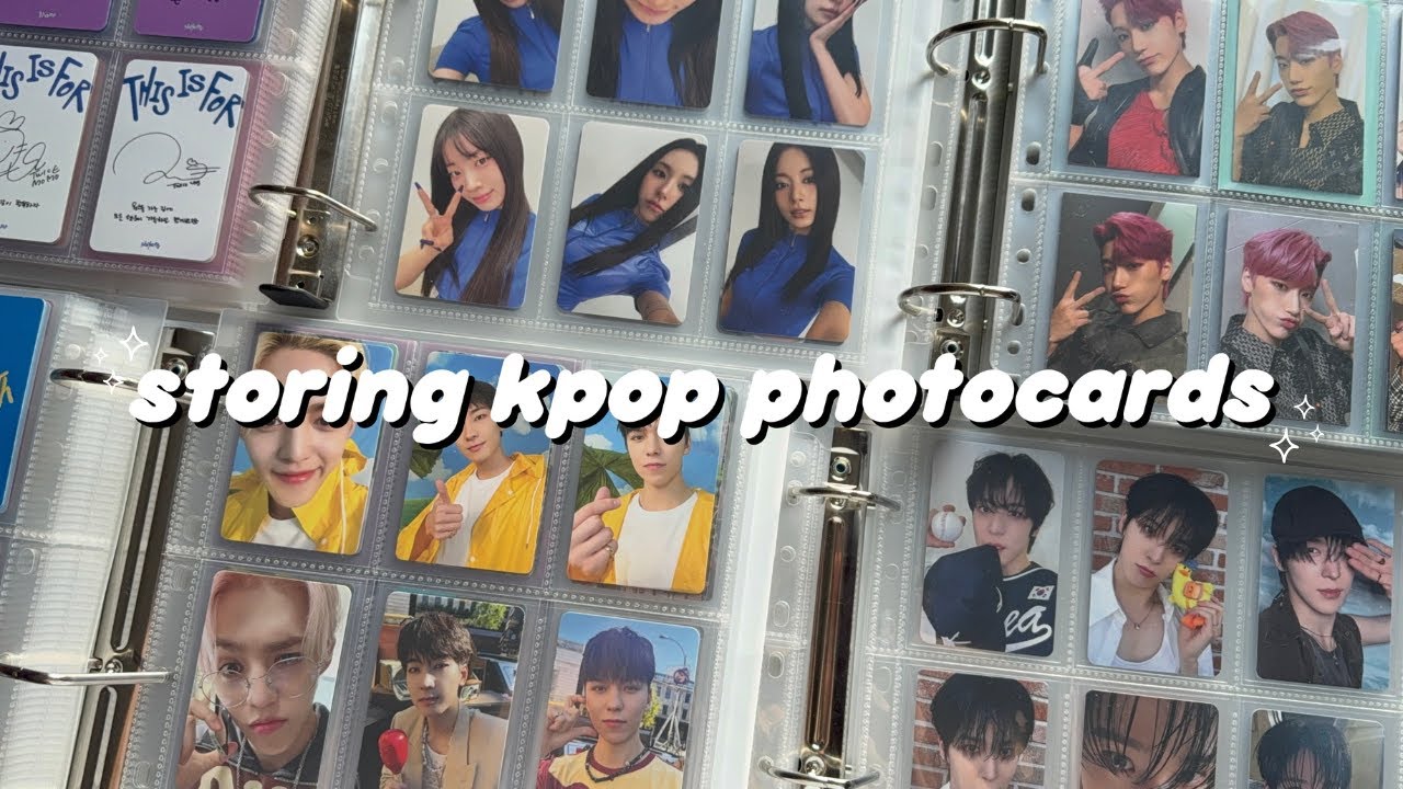 storing kpop photocards #40 ❁
