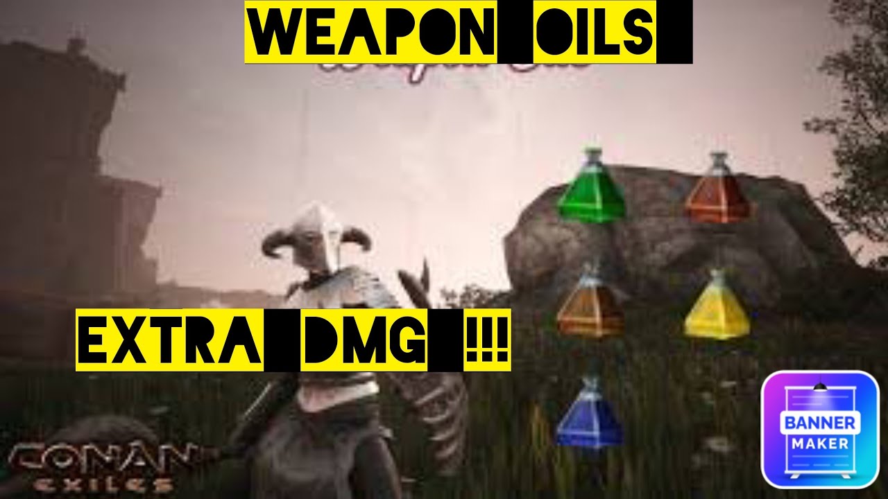 How to unlock oils to improve weapons and harvesting conan exiles age of war ps4/Ps5 YouTube