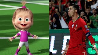 Ronaldo vs Masha | Freekick | Portugal vs Spain