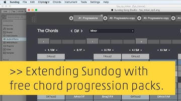 Tutorial: Adding free chord progression packages to Sundog Song Studio