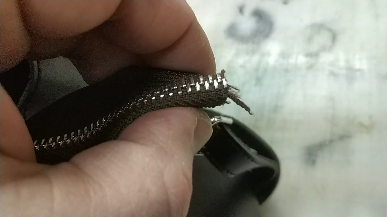 Замена молнии на женской сумке - YouTube